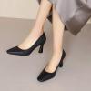 imageSHEMEE Square Toe Kitten Heel Women Pumps Mid Hgih Heeled Office Work Dress ShoesBlack