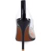 imageSHEMEE Womens Clear Stiletto High Heel Pumps Pointed Toe Transparent PVC Thin Heels Elegant Court ShoesBlack