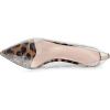 imageSHEMEE Womens Clear Stiletto High Heel Pumps Pointed Toe Transparent PVC Thin Heels Elegant Court ShoesLeopard Print