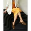 imageSHEMEE Womens Closed Square Toe Chunky Heel Slides Mule Pumps Slip On Mid Block Heels Slippers Sandals Backless Slingback ShoesLeopard Suede