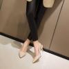 imageSHEMEE Womens Kitten Heels Pumps Pointed Toe Slingbacks Buckle Mid Heel Sandals Slip On Comfortable Dress ShoesBeige
