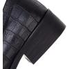 imageSHEMEE Womens Round Toe Flats Loafers Chunky Low Block Heel Casual Slip On Pumps ShoesBlack