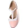 imageSHEMEE Womens Block High Heels TStrap Mary Jane Pumps Chunky Platform Ankle Strap Round Toe Cute Bow Kawaii Cosplay ShoesPink