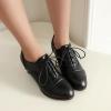 imageSHEMEE Womens Kitten Heels Oxford Pumps Victorian Style Vintage MidHeels Lace Up Brogues Witch Costume Cosplay ShoesBlack 252