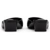 imageSHEMEE Womens Mules Block Kitten Heels Slip On Closed Square Toe Chunky Pumps Slides Backless Casual Dress ShoesBlack Pu
