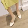 imageSHEMEE Square Toe Block Heeled Women Pumps Office Work Chunky Heels Dress ShoesBeige