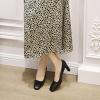 imageSHEMEE Square Toe Block Heeled Women Pumps Office Work Chunky Heels Dress ShoesBlack