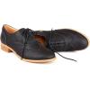 imageSHEMEE Womens Patent Leather Low Heels Vintage Wingtip Oxfords Pumps Lace Up Pointed Toe Flat Retro Brogues Dress ShoesBlack 1