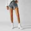 imageSHEMEE Womens Wingtip Chunky Mid Heel Ankle Boots Pointed Toe Lace Up Block Heels Short Booties with ZipperWhite