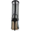 imageSHEMEE Womens Mesh High Heel Stiletto Fishnet Ankle Boots Summer Sandals Pointed Toe Cutout Bling Rhinestones Sock BootiesBlack