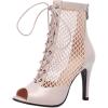 Beige Pu 9cm Heel