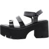 imageSHEMEE Chunky Platform Gladiator Roman Sandals Women Black Punk Goth Shoes Multi Strap Lightweight Fisherman Wedge SandalBlack M01 HookLoop