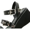 imageSHEMEE Chunky Platform Gladiator Roman Sandals Women Black Punk Goth Shoes Multi Strap Lightweight Fisherman Wedge SandalBlack M04 Buckle