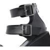 imageSHEMEE Chunky Platform Gladiator Roman Sandals Women Black Punk Goth Shoes Multi Strap Lightweight Fisherman Wedge SandalBlack M06 Zip