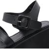 imageSHEMEE Chunky Platform Gladiator Roman Sandals Women Black Punk Goth Shoes Multi Strap Lightweight Fisherman Wedge SandalBlack M07 Buckle