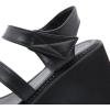 imageSHEMEE Chunky Platform Gladiator Roman Sandals Women Black Punk Goth Shoes Multi Strap Lightweight Fisherman Wedge SandalBlack M08 HookLoop