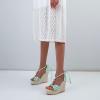 imageSHEMEE Womens Bohemian Beaded Platform Wedge Sandals Tstrap Thong Strappy High Heeled Lace Up Summer ShoesGreen