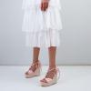 imageSHEMEE Womens Bohemian Beaded Platform Wedge Sandals Tstrap Thong Strappy High Heeled Lace Up Summer ShoesPink