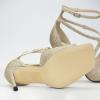 imageSHEMEE Womens Heeled Sandals Fashion Square Open Toe High Heels Ankle Strappy Buckled Sandals Party Dress ShoesGlitter Gold