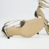 imageSHEMEE Womens Heeled Sandals Fashion Square Open Toe High Heels Ankle Strappy Buckled Sandals Party Dress ShoesPatent Gold