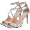 imageSHEMEE Womens Heeled Sandals Fashion Square Open Toe High Heels Ankle Strappy Buckled Sandals Party Dress ShoesWhite