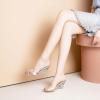 imageSHEMEE Womens Clear Wedge Heel Mules Sandals Shoes Opentoe Slip On Transparent High Heeled Slides SlippersSilver 2
