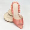 imageSHEMEE Womens Peep Toe High Heeled Mule Sandals Sexy Pointy Toe Stiletto Heels Slide Sandal Stage Show Catwalk ShoesOrange