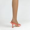 imageSHEMEE Womens Peep Toe High Heeled Mule Sandals Sexy Pointy Toe Stiletto Heels Slide Sandal Stage Show Catwalk ShoesOrange