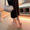 imageSHEMEE Womens Strappy Sandals Open Toe High Heels Ankle Strap Heeled Sandals for Women Summer Nightclub Party Dress ShoesSilver Style1