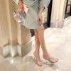 imageSHEMEE Womens Strappy Sandals Open Toe High Heels Ankle Strap Heeled Sandals for Women Summer Nightclub Party Dress ShoesSilver Style2