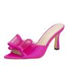 imageSHEMEE Womens Peep Toe High Heeled Mule Sandals Sexy Pointy Toe Stiletto Heels Slide Sandal Stage Show Catwalk ShoesHot Pink