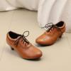 imageSHEMEE Vintage Kitten Heels Oxford Pumps for Women Stacked Cone Heel Victorian Witch Shoes LaceUp Brogues Work Office ShoeYellow 501