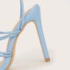 imageSHEMEE Womens Stiletto High Heel Cross Strappy Sandals Gladiator Roman Style Rope Tie Up Round Toe Summer ShoesLight Blue