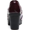 imageSHEMEE Womens Chunky Platform Patent Leather Mary Janes Pumps Buckle Ankle Strap Block High Heels Wingtip Oxfords Dress Shoes UniformBurgundy 1