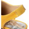 imageSHEMEE Womens Peep Toe Chunky Heeled Platform Sandals Shoes Summer Square Opentoe Block High Heels Slingback Elastic Back SandaliasYellow