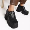 imageSHEMEE Womens Vintage Platform Shoes Chunky Heeled Mary Jane Pumps Square Toe Block High Heels Gothic Shoes with BuckleBlack