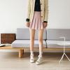imageSHEMEE Womens Kawaii Sweet Bow Cosplay Dress Shoes Chunky Platform Mid Block Heels Buckle Ankle Strap Mary Jane Pumps1beige
