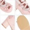 imageSHEMEE Womens Kawaii Sweet Bow Cosplay Dress Shoes Chunky Platform Mid Block Heels Buckle Ankle Strap Mary Jane Pumps1pink