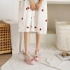 imageSHEMEE Womens Kawaii Sweet Bow Cosplay Dress Shoes Chunky Platform Mid Block Heels Buckle Ankle Strap Mary Jane Pumps1pink