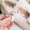 imageSHEMEE Womens Kawaii Sweet Bow Cosplay Dress Shoes Chunky Platform Mid Block Heels Buckle Ankle Strap Mary Jane PumpsBeige 02