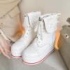 imageSHEMEE Womens Sweet Cute Platform Hidden Wedge Ankle Boots Lace Up High Heels Round Toe Booties Side Zip Kawaii ShoesWhite
