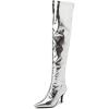 Thin Heel Silver