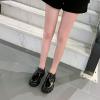 imageSHEMEE Womens Platform Oxfords Chunky Heels Loafer Lug Sole Lace Up Derby Shoes Comfort Business Work Office Dress PumpsBlack Patent X09