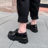 imageSHEMEE Womens Platform Oxfords Chunky Heels Loafer Lug Sole Lace Up Derby Shoes Comfort Business Work Office Dress PumpsBlack Patent X10
