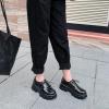imageSHEMEE Womens Platform Oxfords Chunky Heels Loafer Lug Sole Lace Up Derby Shoes Comfort Business Work Office Dress PumpsBlack Patent X10