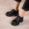 imageSHEMEE Womens Platform Oxfords Chunky Heels Loafer Lug Sole Lace Up Derby Shoes Comfort Business Work Office Dress PumpsBlack Pu C01