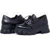 imageSHEMEE Womens Platform Oxfords Chunky Heels Loafer Lug Sole Lace Up Derby Shoes Comfort Business Work Office Dress PumpsBlack Pu X07