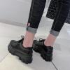 imageSHEMEE Womens Platform Oxfords Chunky Heels Loafer Lug Sole Lace Up Derby Shoes Comfort Business Work Office Dress PumpsBlack Pu X08