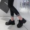 imageSHEMEE Womens Platform Oxfords Chunky Heels Loafer Lug Sole Lace Up Derby Shoes Comfort Business Work Office Dress PumpsBlack Pu X08