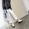 imageSHEMEE Womens Platform Oxfords Chunky Heels Loafer Lug Sole Lace Up Derby Shoes Comfort Business Work Office Dress PumpsWhite Patent X07